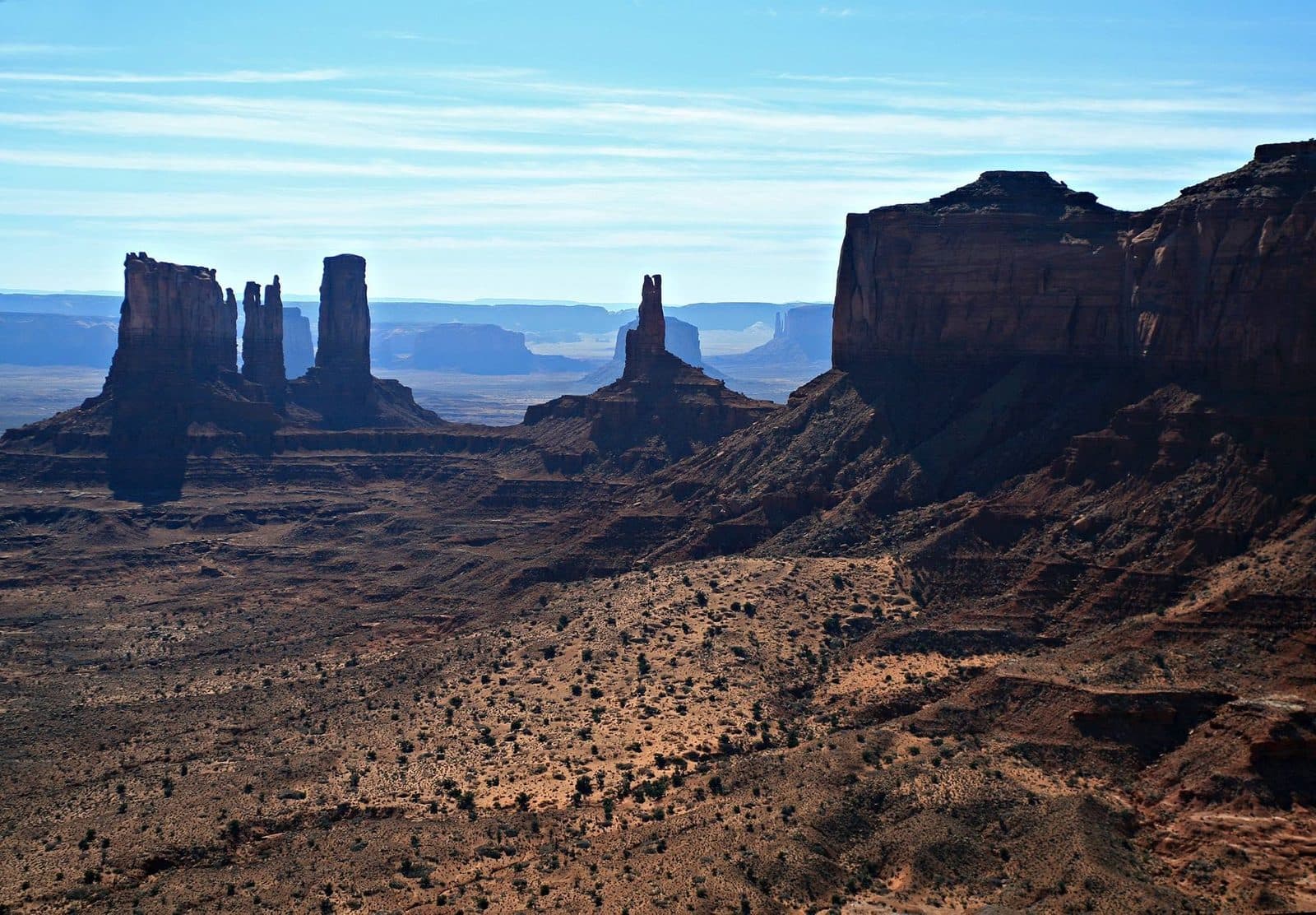 Monument Valley, golden light