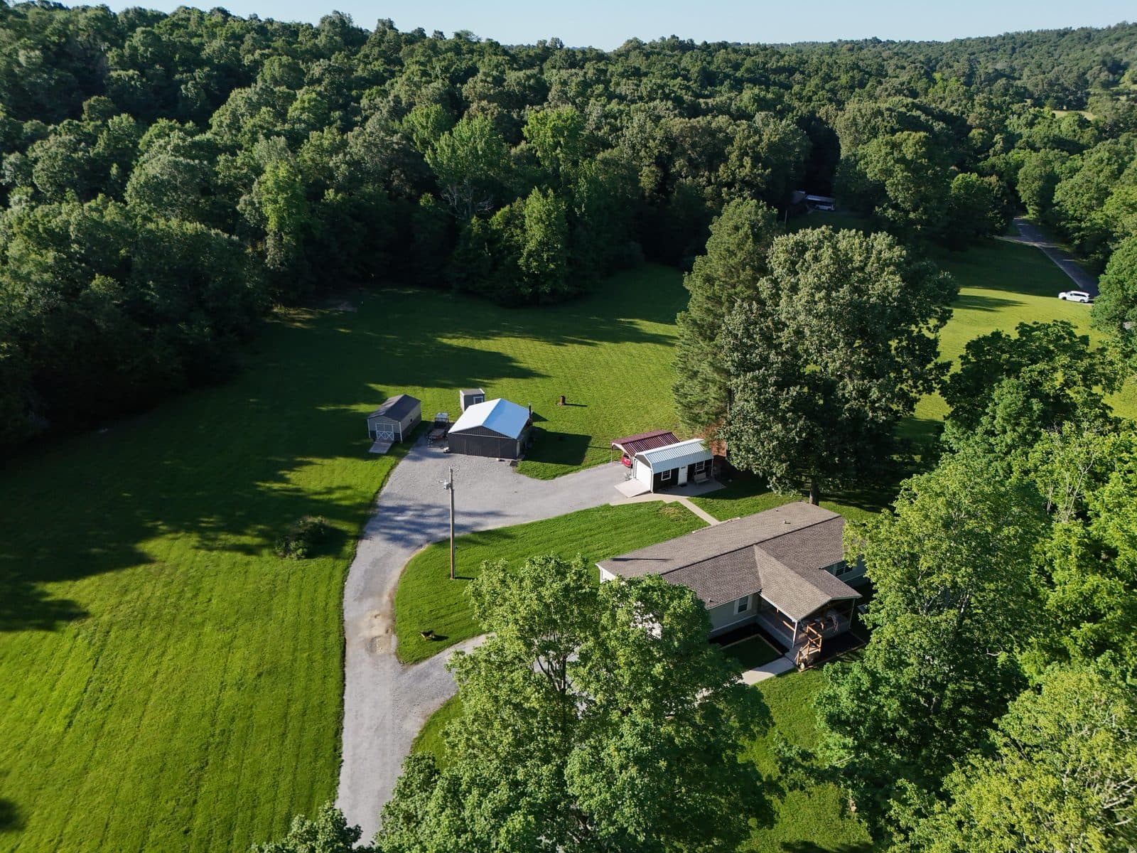 Wooded property home